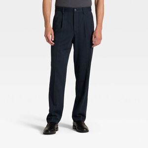 Open Box - Goodfellow & Co - Men's Plaid Dress Trousers - Goodfellow Navy Blue